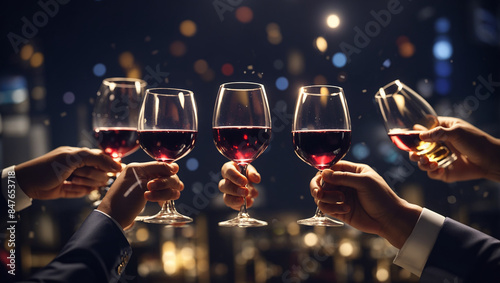 two glasses of champagne