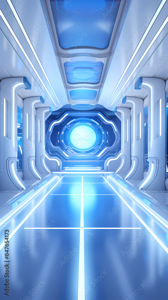 Sci-fi spaceship corridor Sci-fi spaceship corridor