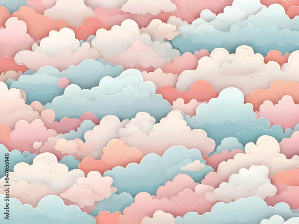 childish pastel color simple pattern cute clouds childish pastel color simple pattern cute clouds