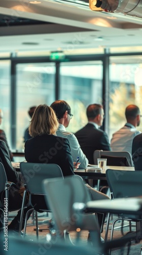 Wallpaper Mural Conference attendees listen intently Torontodigital.ca
