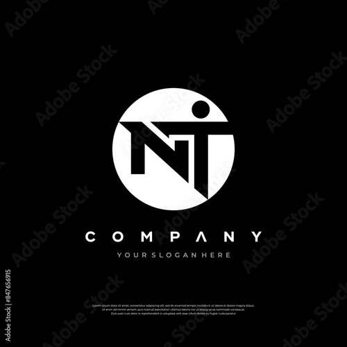 NT Initials in Bold Typography