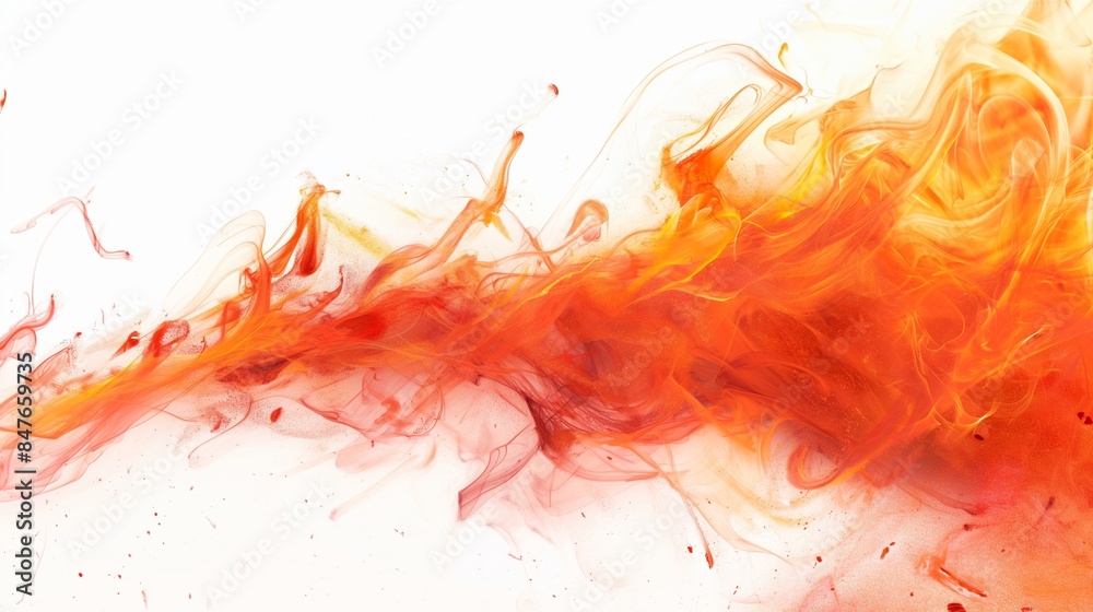 fire on white background fire on white background
