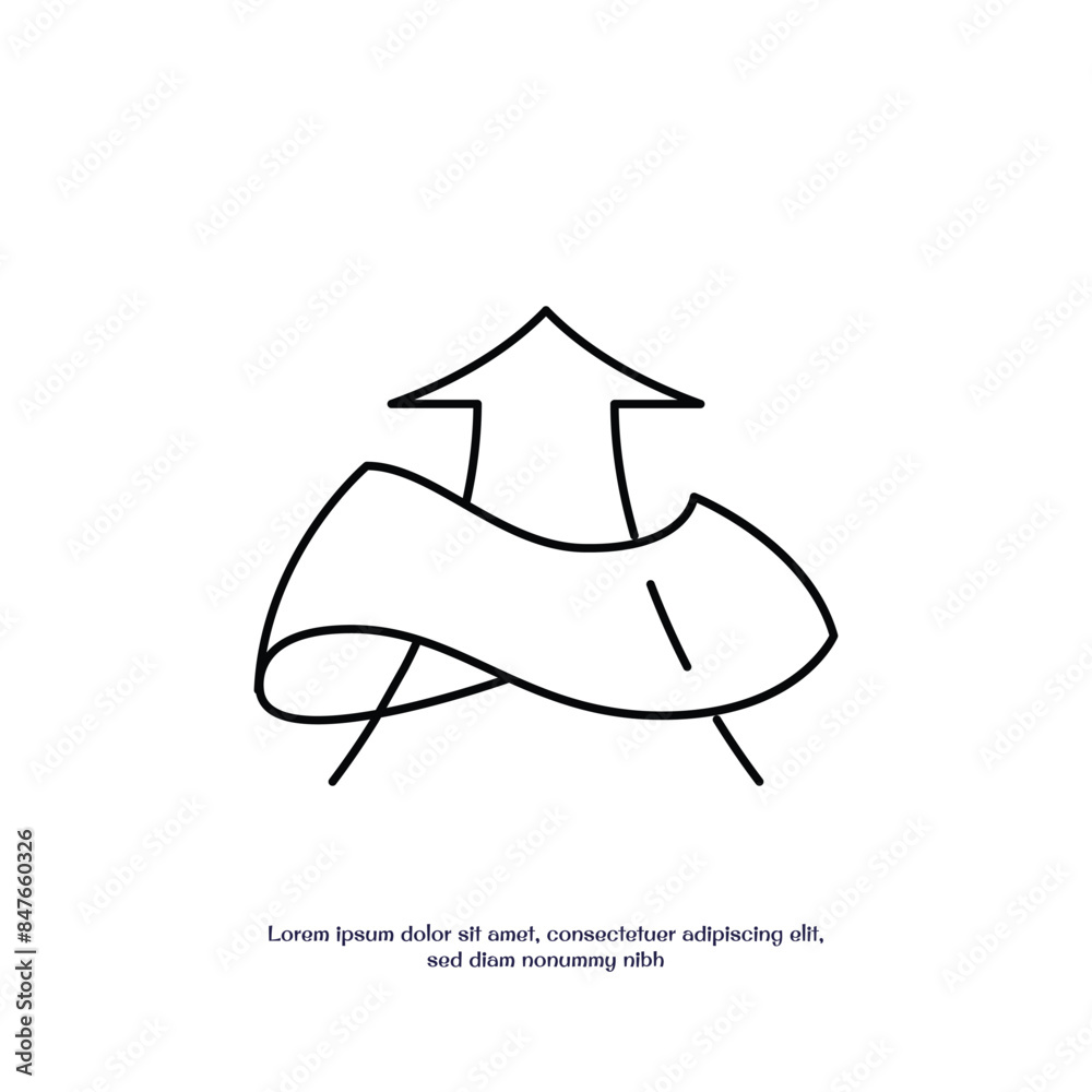 waterproof concept thin outline icon vector design good for web and mobile app