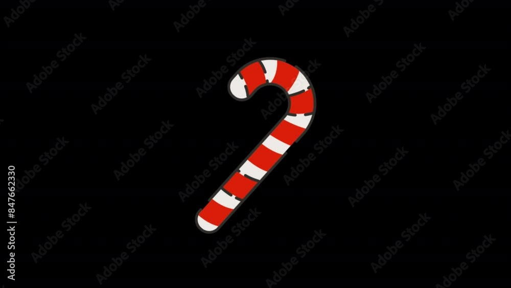 Candy Cane animated motion graphic with alpha channel. Candy Cane 4k video animation for web, mobile, and user interface needs Candy Cane animated motion graphic with alpha channel. Candy Cane 4k video animation for web, mobile, and user interface needs