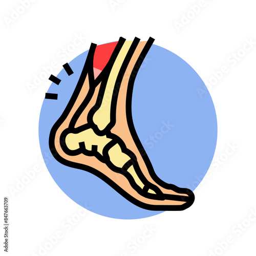 sprain household injury accident color icon vector. sprain household injury accident sign. isolated symbol illustration
