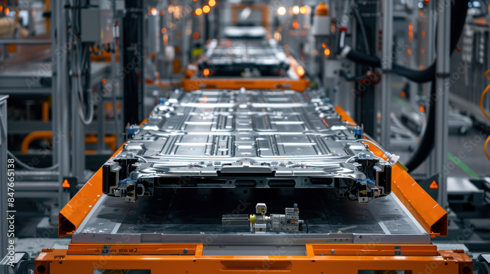 Lithium-ion batteries are used in electric vehicles. They are made in ...