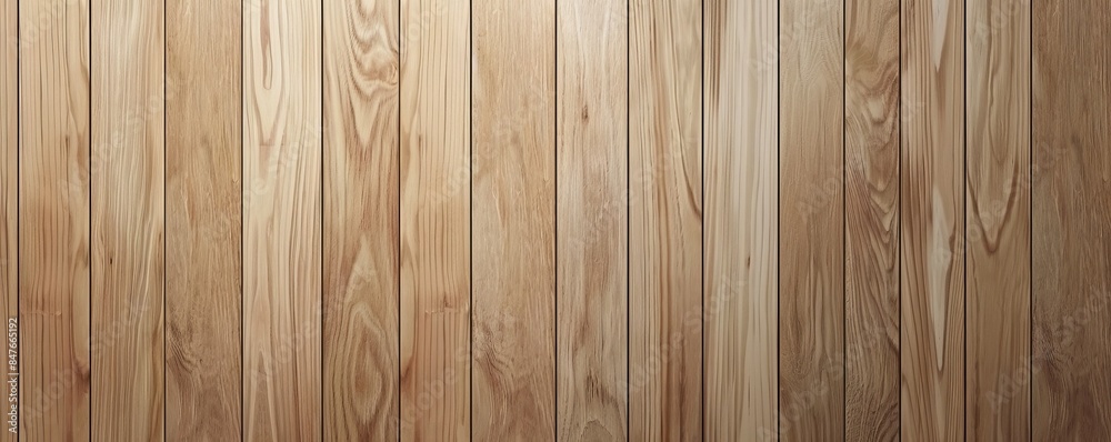 Fototapeta premium Light oak boards texture with smooth surface, 4K hyperrealistic photo