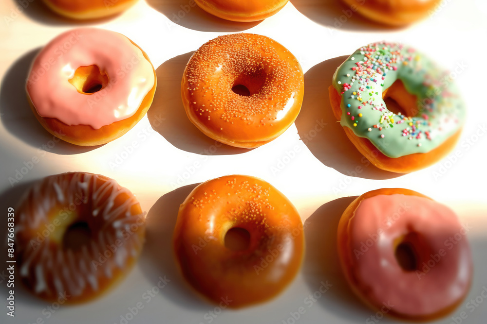 パン, 焼きパン, 揚げパン, ドーナッツ, チョコレート, 朝食, おやつ, カラフル, bread, baked bread, fried bread, doughnuts, chocolate, breakfast, snack, colorful