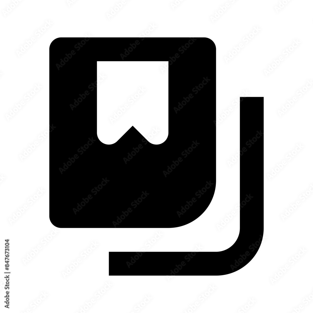 notebooks bookmark black glyph icon notebooks bookmark black glyph icon