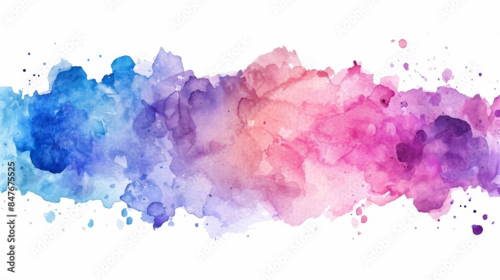 Obraz premium Watercolor brush background illustration generated by ai