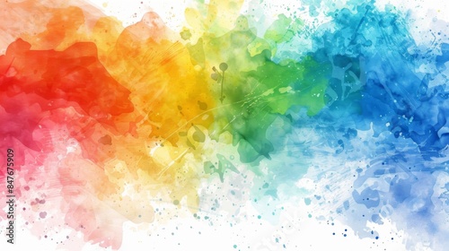 Watercolor brush background illustration generated by ai