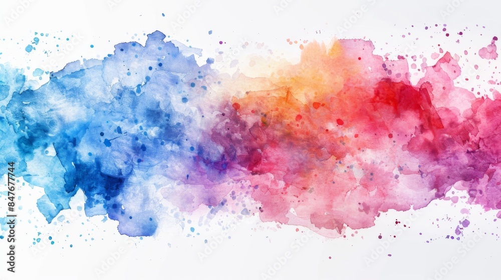 Obraz premium Watercolor brush background illustration generated by ai