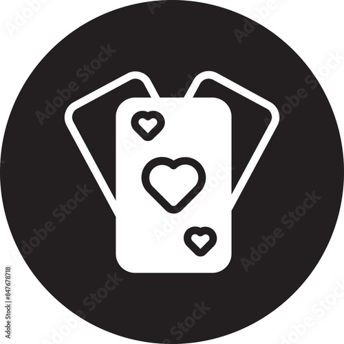Card Games glyph icon photo