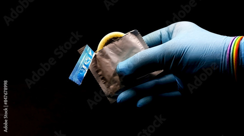 Принти на полотні Concept of prevention of sexually transmitted diseases (STD)