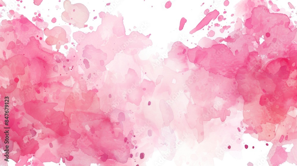 Watercolor brush pink background illustration generated by ai Watercolor brush pink background illustration generated by ai