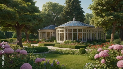 pavilion in garden