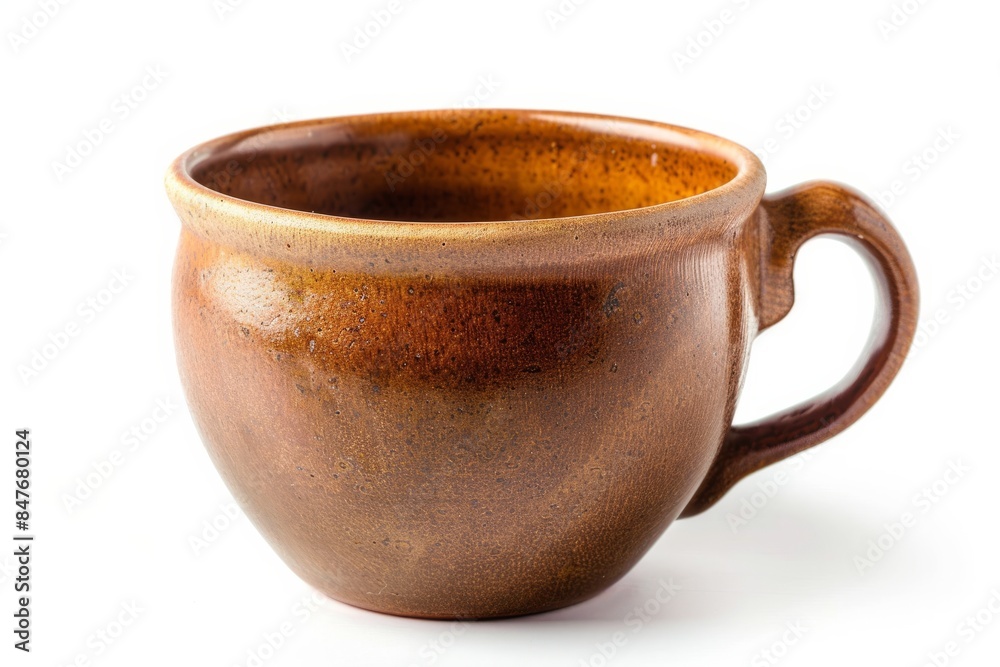 Empty coffee ceramic cup isolated on white background, cut out Empty coffee ceramic cup isolated on white background, cut out