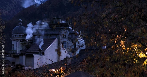 Switzerland, tourist tourism, resort, Interaigan, home, smoke