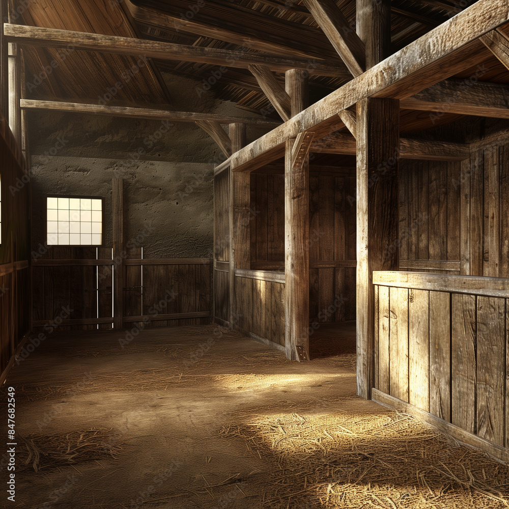 Spacious and Quiet: An Unused Stable Ready for Horses Spacious and Quiet: An Unused Stable Ready for Horses