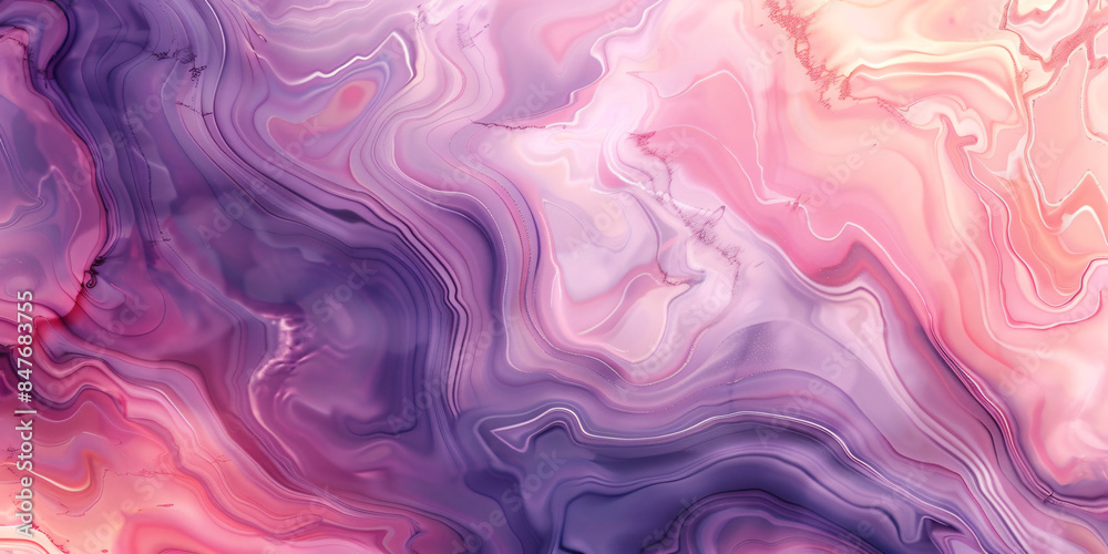 Abstract fluid painting with shades of pink and purple Abstract fluid painting with shades of pink and purple