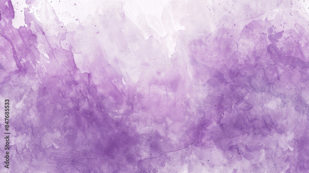 Obraz premium Watercolor brush purple background illustration generated by ai