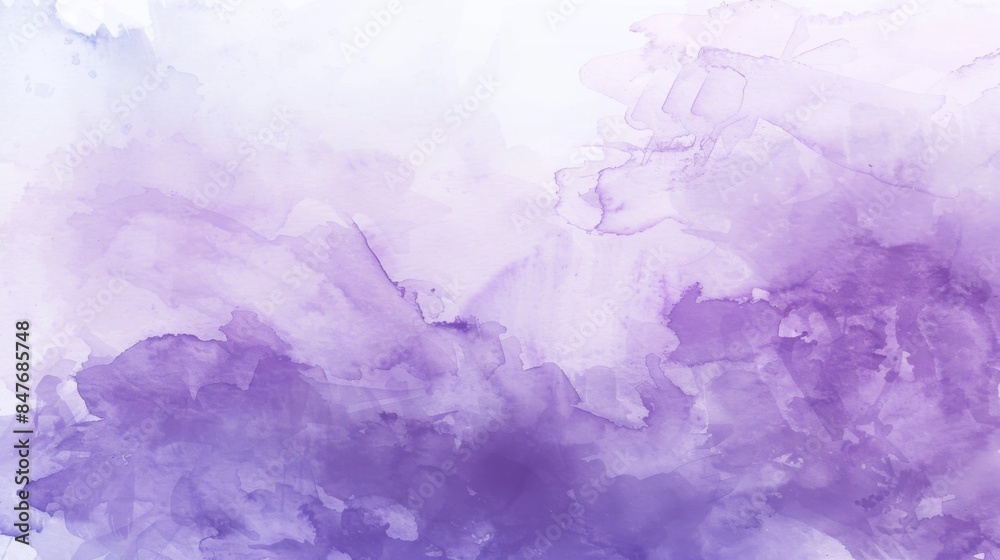 Obraz premium Watercolor brush purple background illustration generated by ai