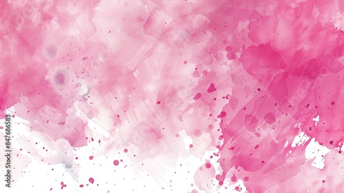 Watercolor brush pink background illustration generated by ai