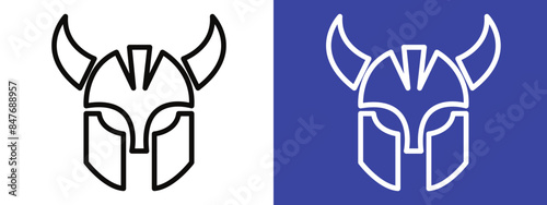 Warrior Mask Icon Perfect for Cultural and Historical Themes