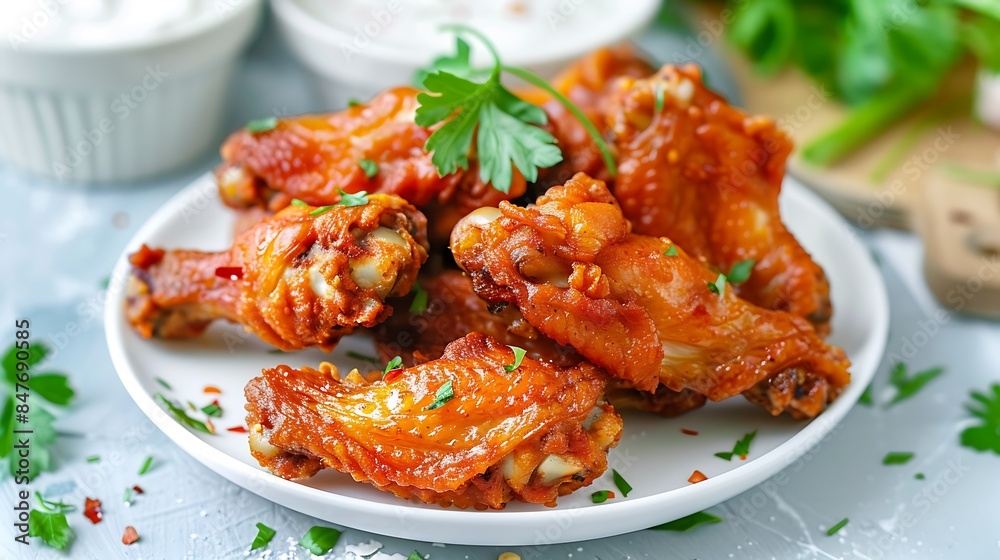 Crunchy wings with cream Crunchy wings with cream