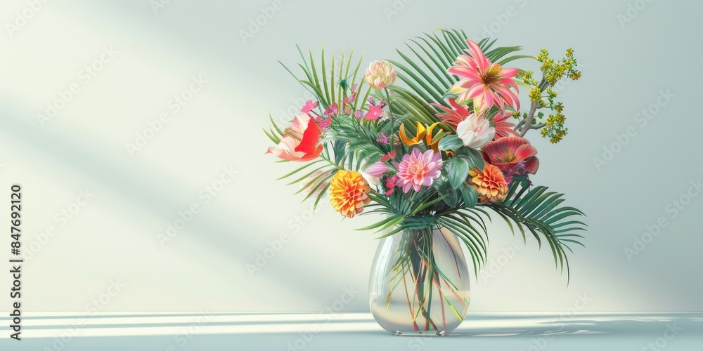Obraz premium Beautiful Mixed Flower Arrangement
