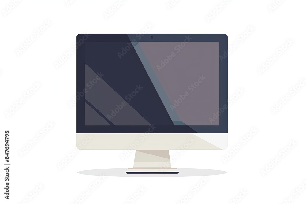 lcd monitor isolated