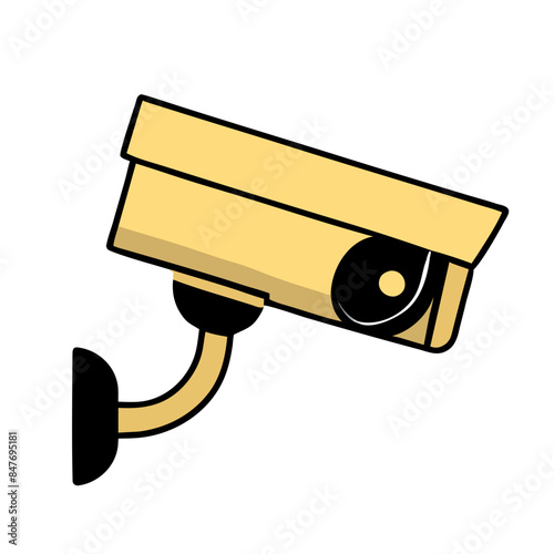 CCTV camera icon isolated