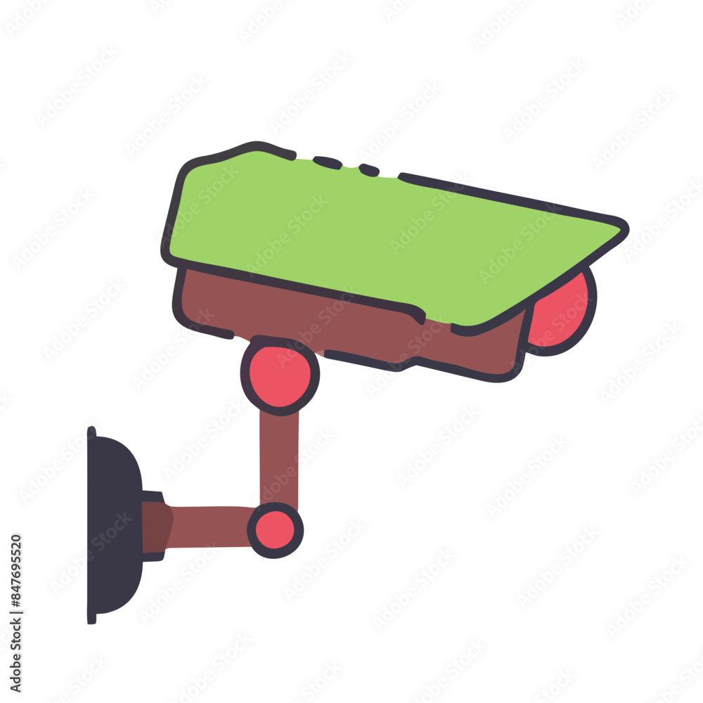 CCTV camera icon isolated