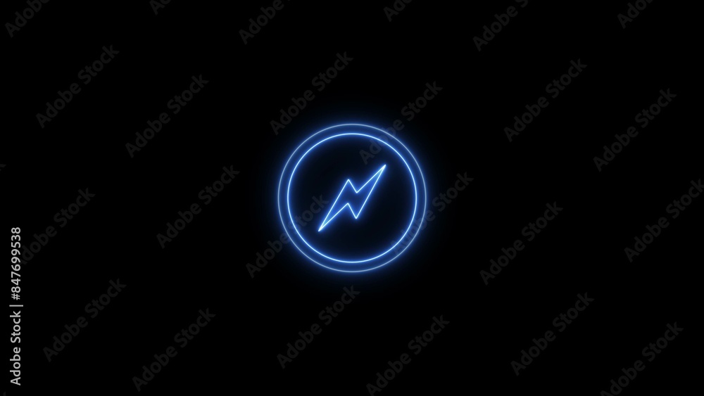Abstract beautiful neon bright charging royal color illustration. Royal blue circle black background 4k illustration. Abstract beautiful neon bright charging royal color illustration. Royal blue circle black background 4k illustration.