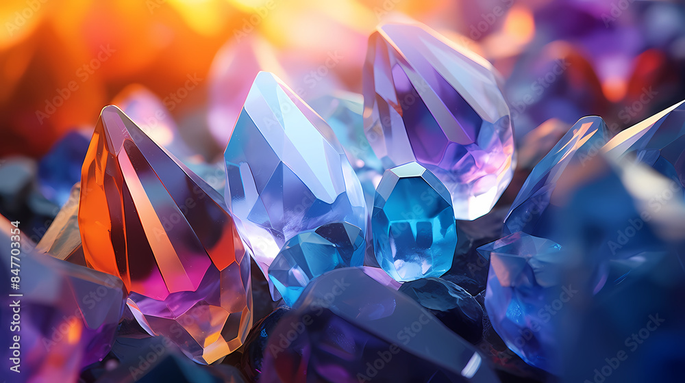 Sparkling crystals Sparkling crystals