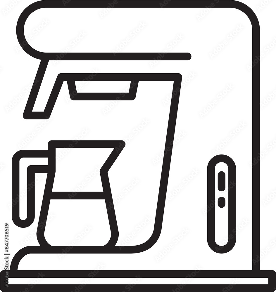 Coffee Maker Line Icon Coffee Maker Line Icon