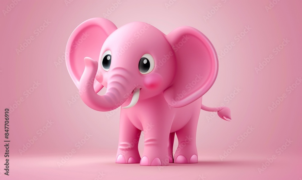 With cute animals and an editable text effect, you can create a baby elephant With cute animals and an editable text effect, you can create a baby elephant