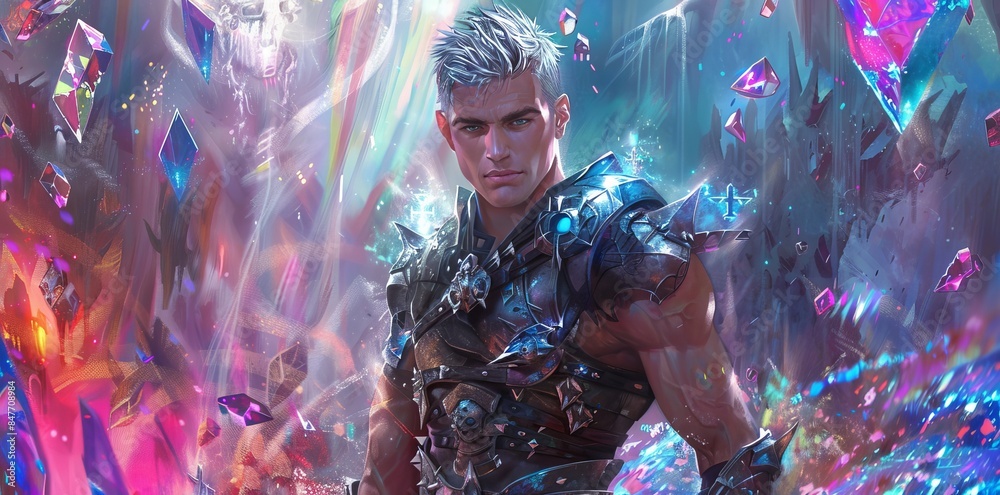 He walks across the battlefield clenching an iron fist as he destroys enemy catapults with his runic magic. He walks across the battlefield clenching an iron fist as he destroys enemy catapults with his runic magic.