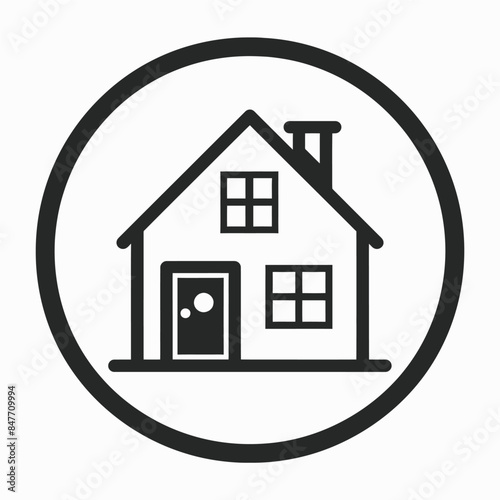 house icon with background