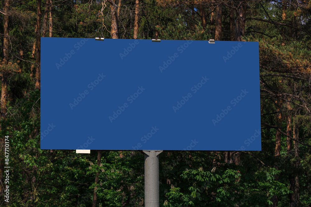 Background for design. Advertising billboard along the road in the city Background for design. Advertising billboard along the road in the city