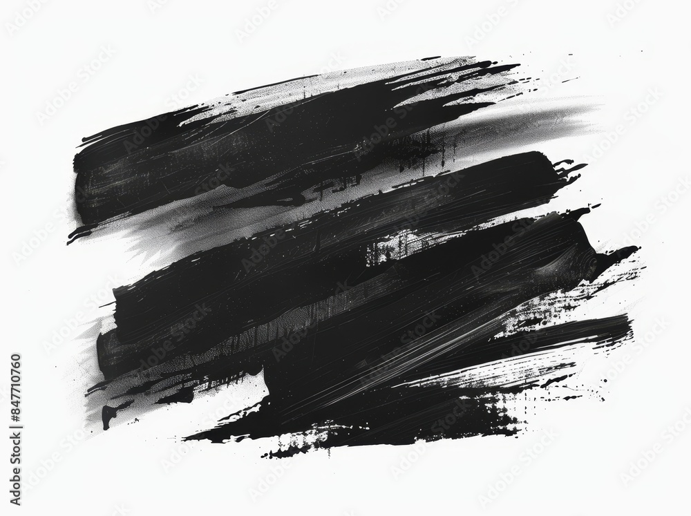 Oil painting in black, grungy brushstrokes, isolated object, smudge, or stain design Oil painting in black, grungy brushstrokes, isolated object, smudge, or stain design