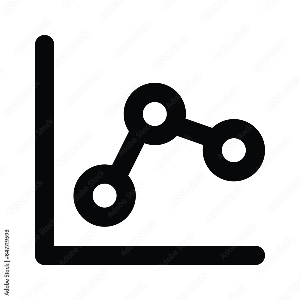 An icon of data analysis in modern style, up for premium use