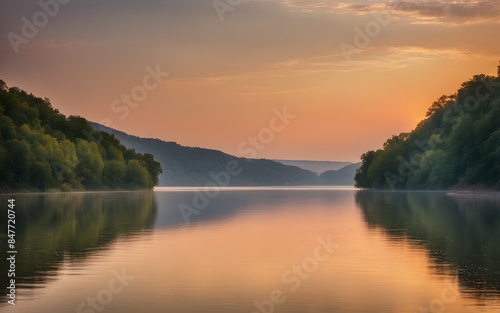 Dawn over the Danube River, Hungary © julien.habis
