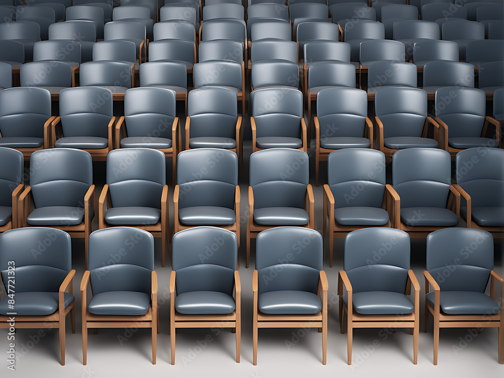 Naklejka premium A row of chairs with one odd one-out Job opportunity recruitment concept design. 