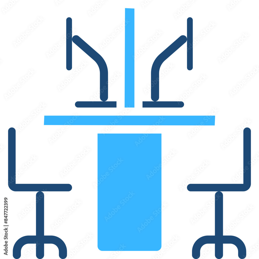 Cubicle Solid Color Icon