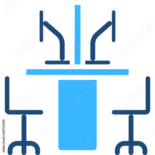 Cubicle Solid Color Icon