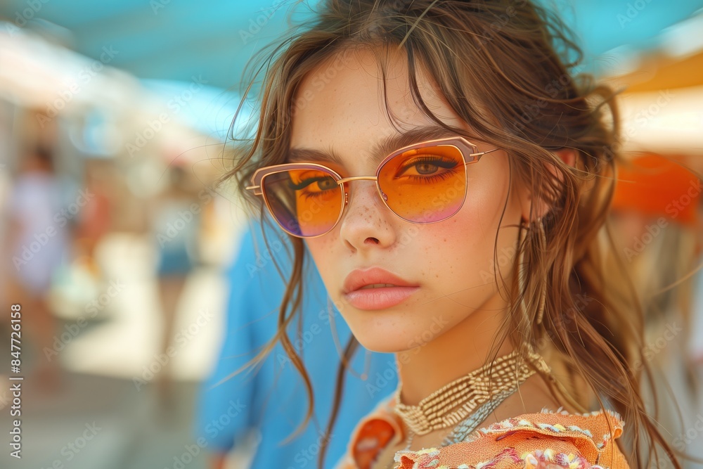 Trendy Fashion Beauty: Young Women and Men in Glasses, Stylish Clothes, Makeup & Accessories Trendy Fashion Beauty: Young Women and Men in Glasses, Stylish Clothes, Makeup & Accessories
