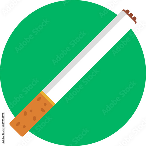 A detailed illustration of a lit cigar, perfect for representing smoking lounges or premium tobacco products.