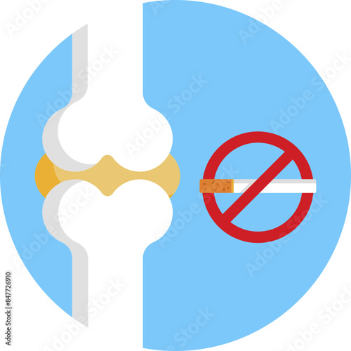 Quit smoking to lower your risk of osteoporosis and maintain bone strength.