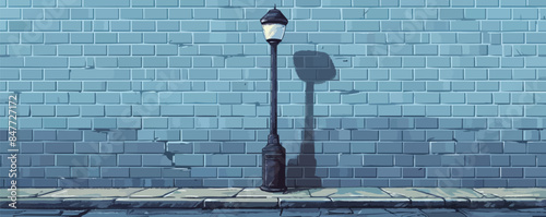 Cast-iron pole with base for fastening Vector flat minimalistic isolated illustration